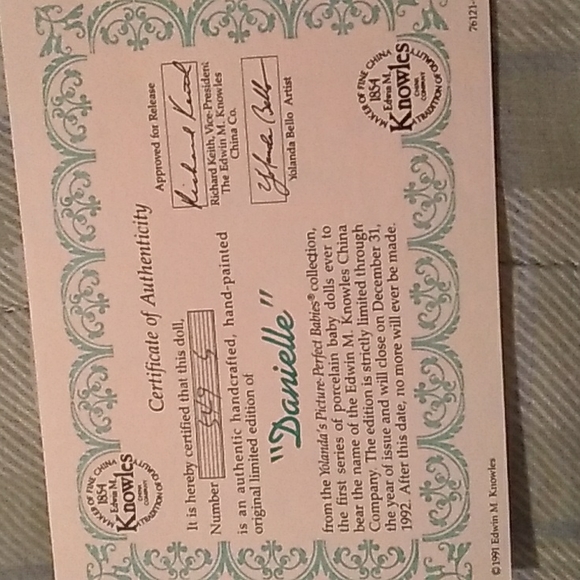 Vintage Ashton Drake Galleries Porcelain Dolls (2pair) - Picture 12 of 12